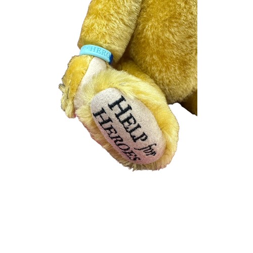 287 - Steiff. 2011 Help for Heroes Teddy Bear, white tag No. 663598, excellent in excellent box, limited e... 