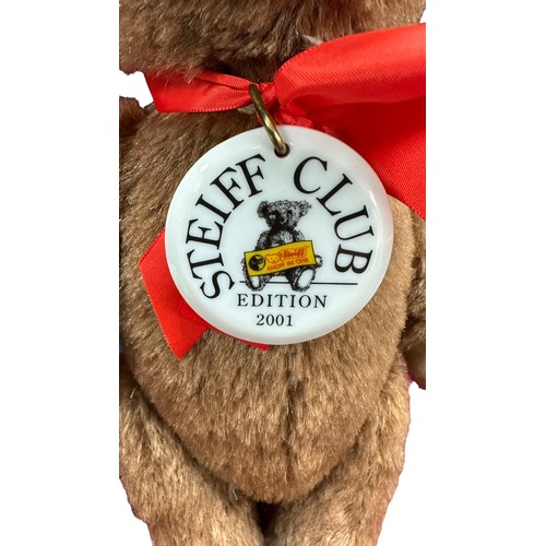 296 - Steiff. Club Edition Bear 2001, white tag No. 420245, excellent in excellent box, limited edition ce... 