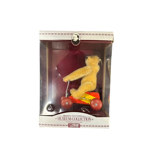 300 - Steiff. Pair of limited edition bears, with replica 1926 Teddy on clockwork cart No. 400919 and Musi... 