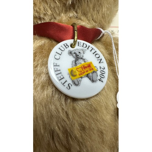 307 - Steiff. Club Edition 2004 teddy bear, white tag No. 420405, excellent in excellent drawstring bag, l... 