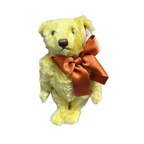 313 - Steiff. Musical Teddy Bears Picnic Bear, excellent in excellent embroidered bag, white tag no. 66260... 