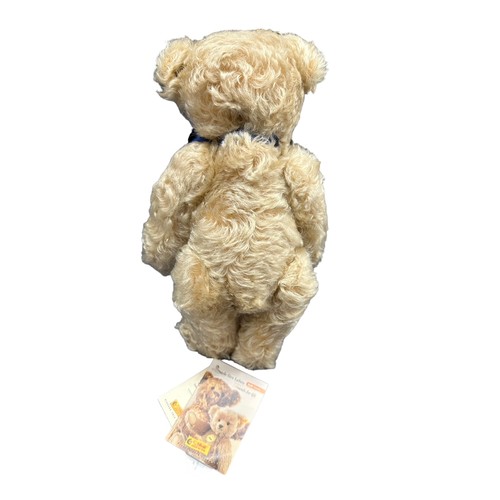 316 - Steiff. Danbury Mint Bunny's Bear (Bunny Campione) teddy bear, white tag no. 662232, blonde mohair, ... 