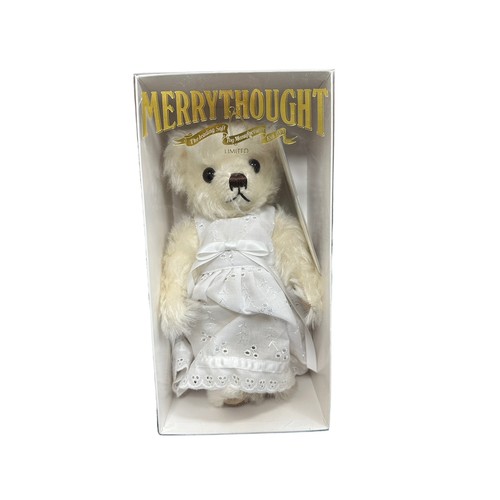 252 - Merrythought. Daisy Mothers Day Bear No. MAG10CCW, cream mohair, excellent in excellent window box a... 