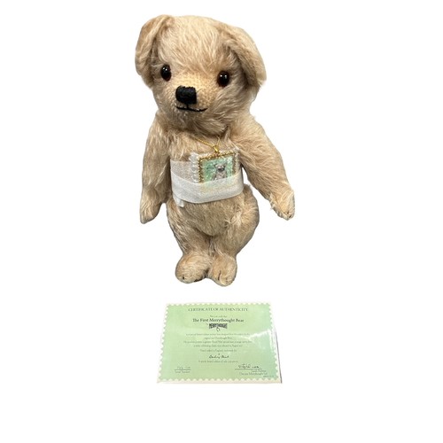 253 - Merrythought. Danbury Mint unboxed The First Merrythought Bear No. MAG13SB (MBWS01), cream mohair, e... 