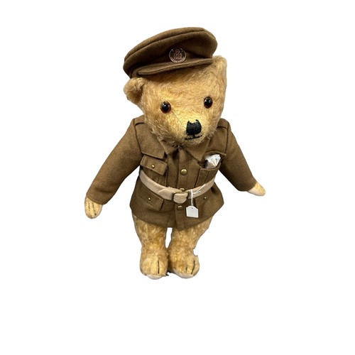 255 - Merrythought. Unboxed Tommy the World War 1 Centenary Bear, (WWI), exclusive to Danbury Mint, limite... 