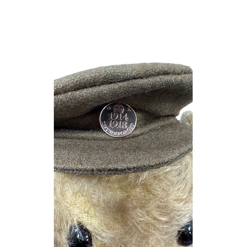 255 - Merrythought. Unboxed Tommy the World War 1 Centenary Bear, (WWI), exclusive to Danbury Mint, limite... 