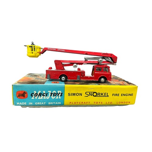 57 - Corgi. Bedford Simon Snorkel Fire Engine No. 1127, generally excellent in excellent box lid and poly... 