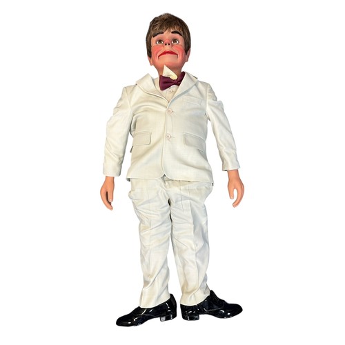 244 - ‘Cheeky Boy’ full-size custom-made ventriloquist figure of a young boy / cheeky boy by Geoff Felix (... 