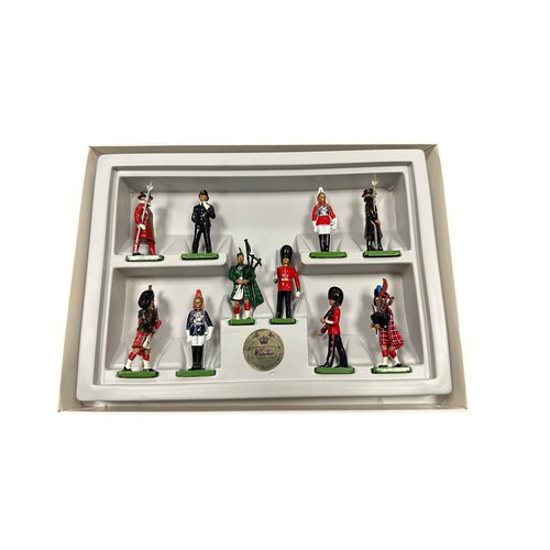 202 - Britains. Ceremonial metal soldier collection, generally excellent in good plus boxes, with All The ... 