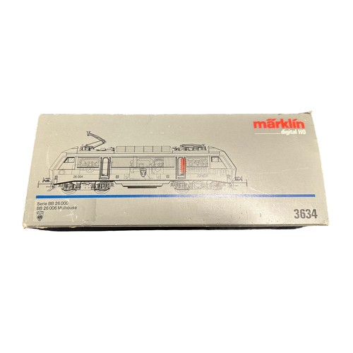 161 - Marklin. HO gauge Digital Serie BB 26 000 Mulhouse locomotive No. 3634, generally excellent in good ... 