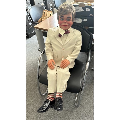 244 - ‘Cheeky Boy’ full-size custom-made ventriloquist figure of a young boy / cheeky boy by Geoff Felix (... 