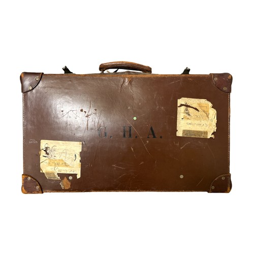 415 - Suitcases. 20th Century suitcase collection, generally good or better (some corrosion to hinges, pap... 