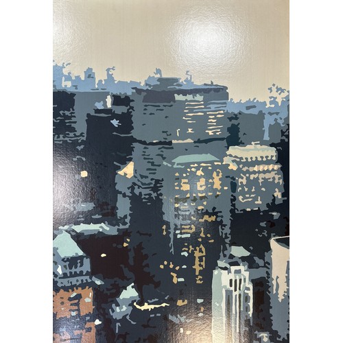 251 - Alicia Dubnyckyj (British, b.1978) – ‘Manhattan Skyline’ limited edition signed giclee reproduction ... 