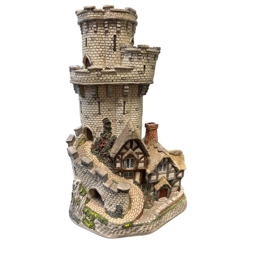 371 - A David Winter ornament of 'The castle cottage of Warwick' signed to base, approx 23cm.