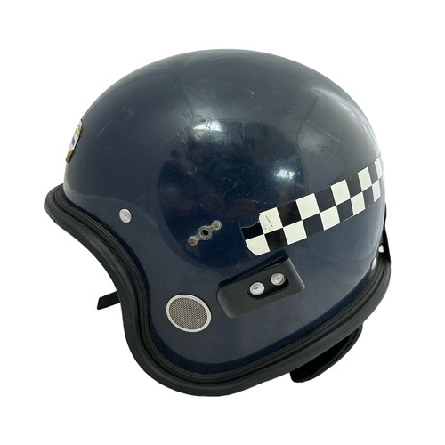 228 - A Police motorcycle helmet by Top-Tek industries. Size 3.