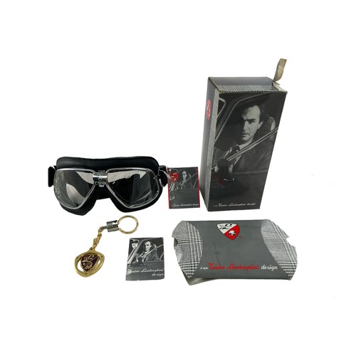 55 - Tonino Lamborghini. Chrome finish frame goggles No. TL - 86, excellent in excellent box (small tear ... 