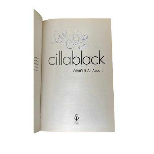 382 - Cilla Black signed What's it all about? Hardback book. Signed on inside title page.