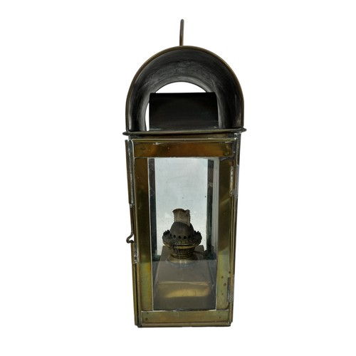 284 - Simpson Lawrence Ltd maritime brass Navigation lamp, with top handle and wall mount to reverse. Lowe... 