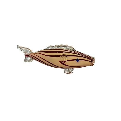 36 - Murano Glass (style) Fish, a group of four decorative Murano Glass colourful fish, varying sizes mea... 