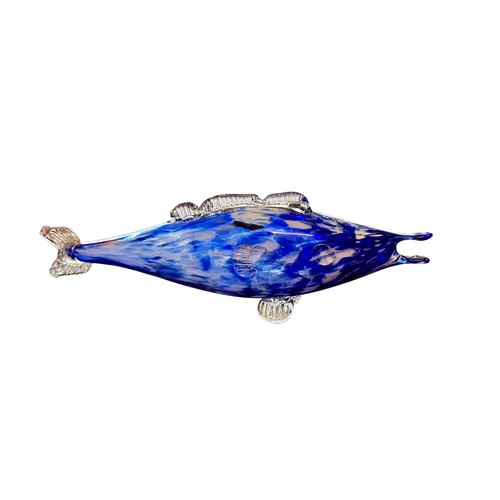 36 - Murano Glass (style) Fish, a group of four decorative Murano Glass colourful fish, varying sizes mea... 