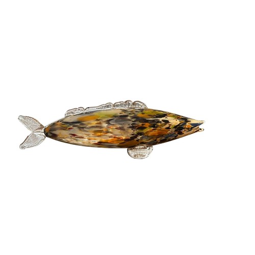 38 - Murano Glass (style) Fish, a group of four decorative Murano Glass colourful fish, varying sizes mea... 