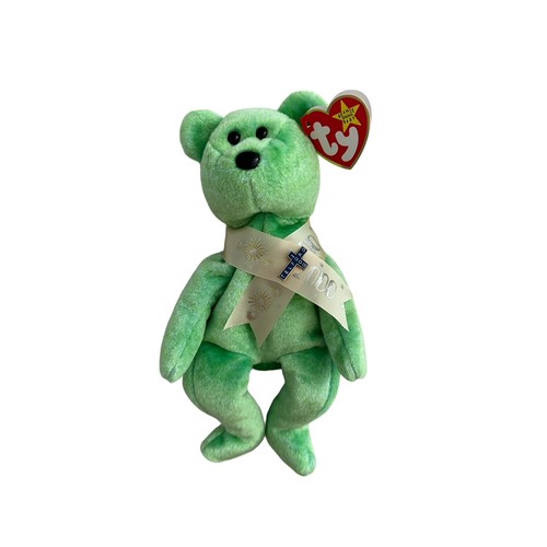 464 - TY Beanie Babies. Pair of Telford 2000 Limited Edition teddys, excellent in excellent clear plastic ... 