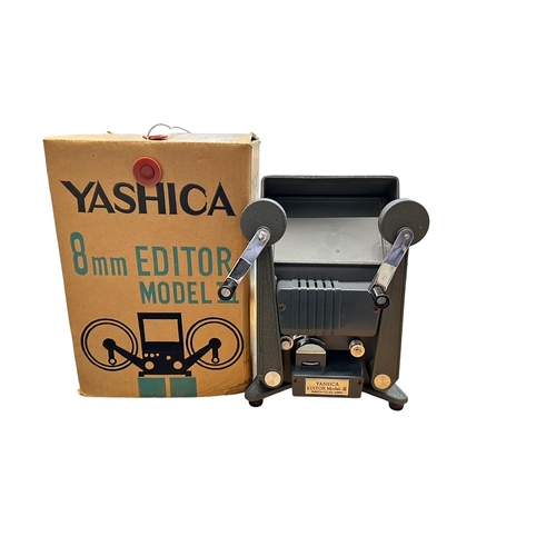 70 - Yashica 8mm Editor Model III. In original packaging. Good condition. Untested.