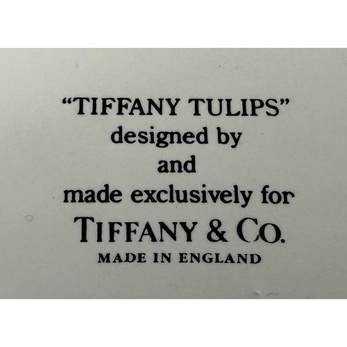 245 - Tiffany & Co ‘Tiffany Tulips’ pattern water jug, printed to base “Tiffany Tulips” designed by and ma... 