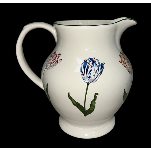 245 - Tiffany & Co ‘Tiffany Tulips’ pattern water jug, printed to base “Tiffany Tulips” designed by and ma... 