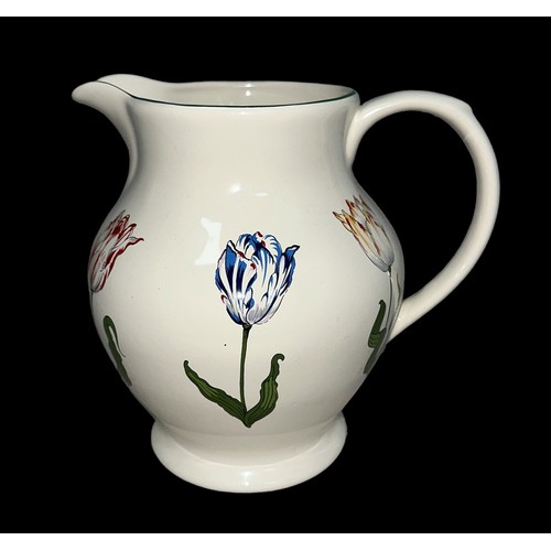 245 - Tiffany & Co ‘Tiffany Tulips’ pattern water jug, printed to base “Tiffany Tulips” designed by and ma... 