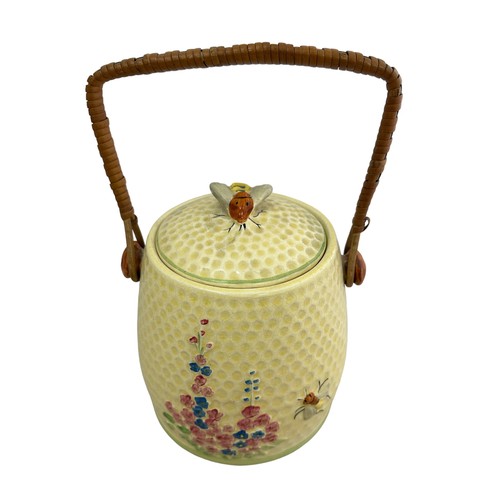 241 - A Price Kensington Honeycomb biscuit barrel. In good condition,