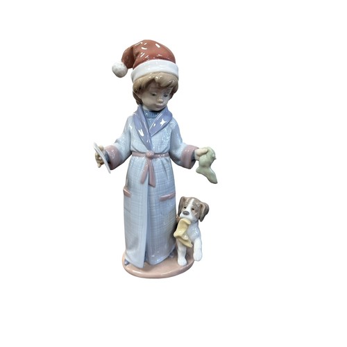 166 - Lladro. Carta a papa Noel (Dear Santa) No. 6166 figurine, excellent in good plus box with packing pi... 