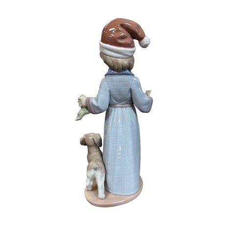 166 - Lladro. Carta a papa Noel (Dear Santa) No. 6166 figurine, excellent in good plus box with packing pi... 