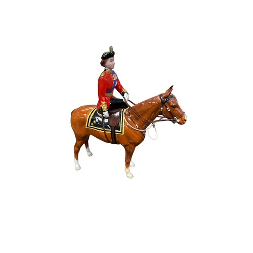 2 - Beswick H.M. Queen Elizabeth II mounted on ‘Imperial’ Trooping the Colour by Beswick England. Height... 