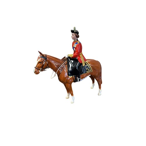 2 - Beswick H.M. Queen Elizabeth II mounted on ‘Imperial’ Trooping the Colour by Beswick England. Height... 