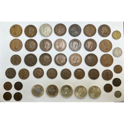 219 - Collection of British coins with 1953 crown, range of commemorative crowns, pre-decimal selection, 1... 