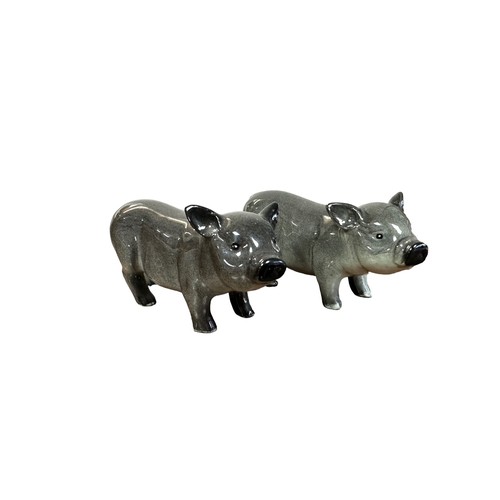 16 - Beswick, group of Pig figurines to include; Beswick Berkshire Boar, Beswick ‘CH Wall Boy’ & ‘CH Wall... 