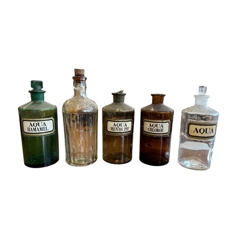 281 - Quantity assorted bottles & pots to include Three codd bottles, Two 