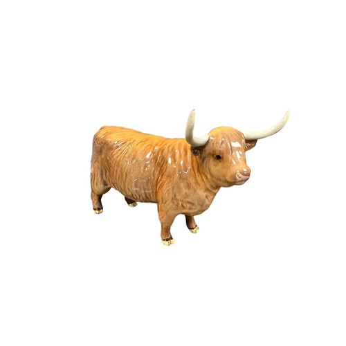 22 - Beswick, Beswick Highland Cow Family including Beswick Highland Cow Bull model 2008, Beswick Highlan... 