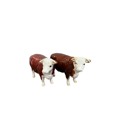 20 - Beswick, a Beswick Hereford Cattle group consisting of; Beswick Hereford Cattle Polled Bull 2549A, B... 