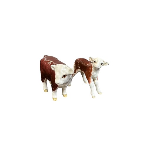 20 - Beswick, a Beswick Hereford Cattle group consisting of; Beswick Hereford Cattle Polled Bull 2549A, B... 