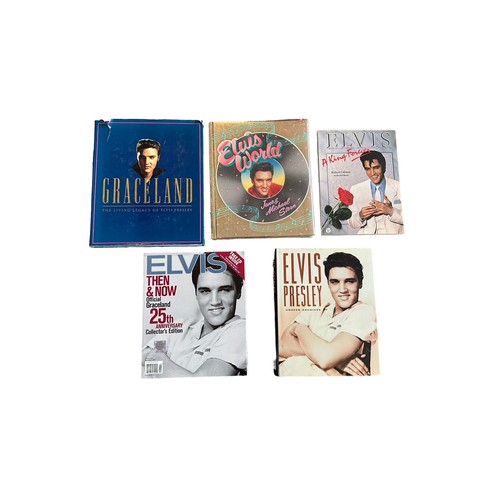 388 - Elvis Presley collection of books, magazines, Memphis tourist souvenirs, etc., generally excellent t... 