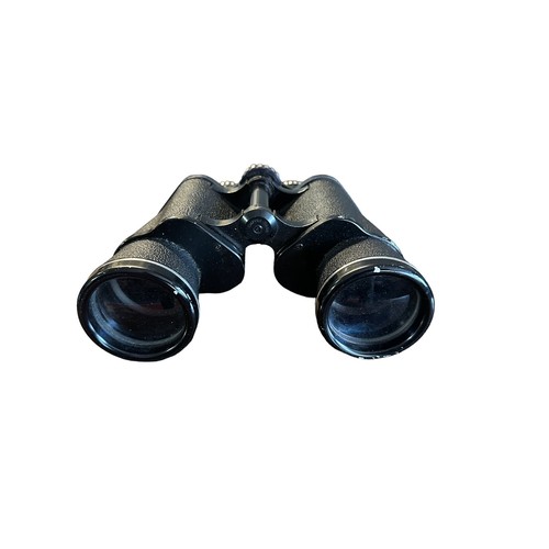 106 - Prinz binoculars Prinzlux 10x50 272 Ft at 1000 yds, with tan leather case (strap detached), generall... 