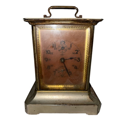 43 - Kienzle carriage clock with key.