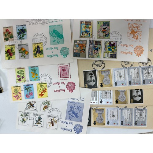 52 - A selection of items. Contains some coins including a boxed 1951 Festival of Britain coin, stamps, E... 