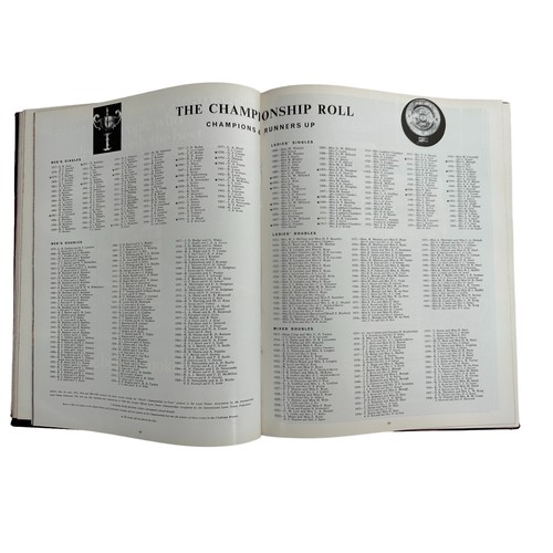 331A - Four bound volumes of Wimbledon tennis programmes, years 1968 to 1971.