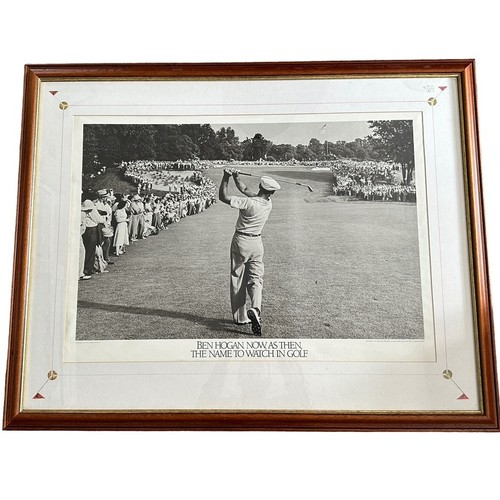 272 - Ben Hogan (American, 1912-1997), large format poster signed in blue pen by Ben Hogan the American Go... 