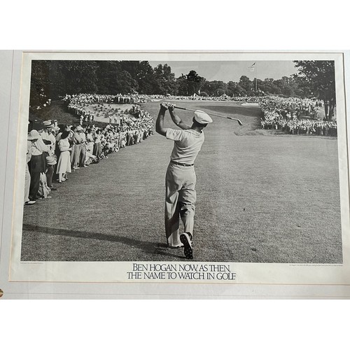 272 - Ben Hogan (American, 1912-1997), large format poster signed in blue pen by Ben Hogan the American Go... 