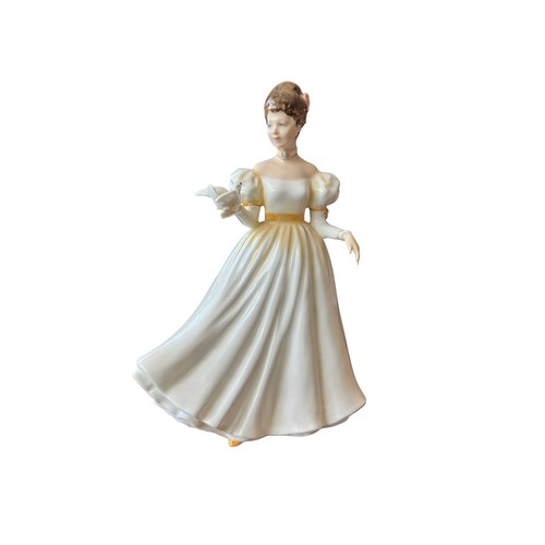 146 - Royal Doulton, three collectable Royal Doulton ceramic female figures to include; 'Kathleen' (HN 360... 