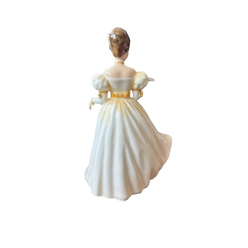 146 - Royal Doulton, three collectable Royal Doulton ceramic female figures to include; 'Kathleen' (HN 360... 